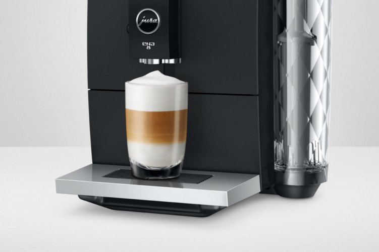 Kávovar Jura Ena 8 Touch Full Metropolitan Black (EC 2022) - dotykový displej - VYSTAVENÝ KUS NA PRODEJNĚ