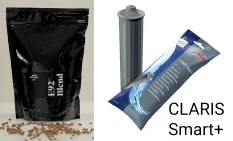 Sada Barona Café - E92° Blend 500g a JURA filtr Claris Smart +