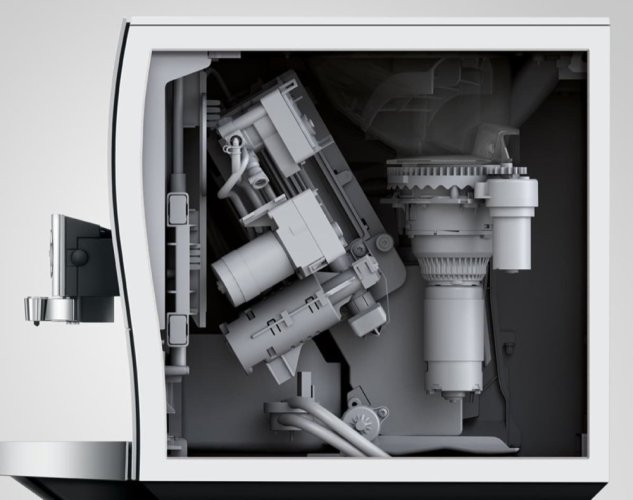 Kávovar Jura Z10 Aluminium White (EB 2025) - dotykový displej