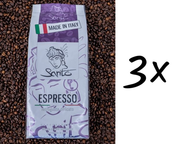 Zrnková káva Sarito Espresso 3X 1kg