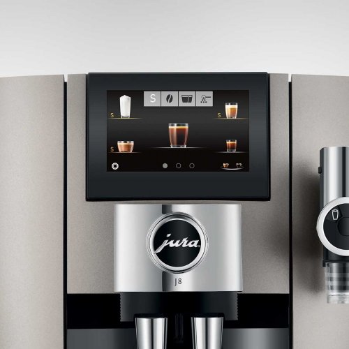 Kávovar Jura J8 Midnight Silver (EA 2023) - dotykový displej